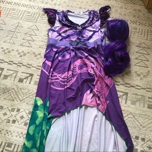 Mal Costume Descendents - Dress and Wig